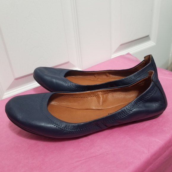 Lucky Brand Shoes - Lucky Brand - Blue Leather Emmie Ballet Flats - Size 8 1/2